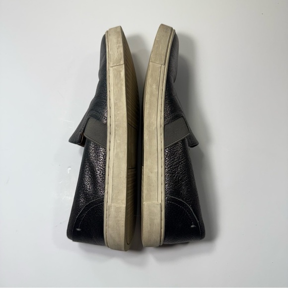 Frye Ivy Pewter Metallic Slip On Leather Sneakers Women’s Size 8M - Picture 7 of 10